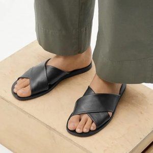 Everlane The Day Crossover Sandal - Black Size 8